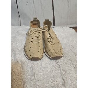 OTBT Alstead Comfort Sneaker Beige Vegan Suede Streetwear Activewear Women's 8M